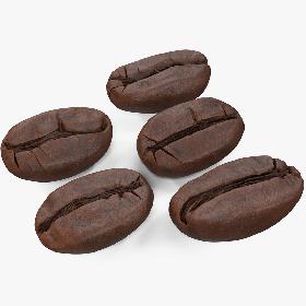 Coffee Beans Roasted 3D